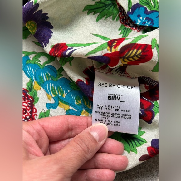 See by Chloe Floral Size 4 Top - Picture 2 of 6